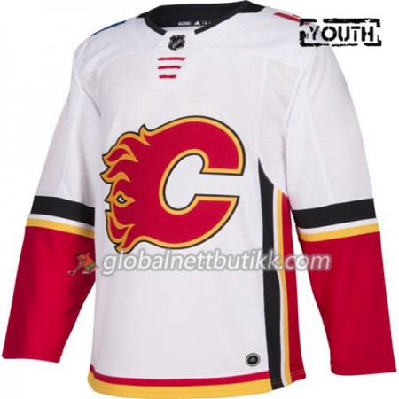 Calgary Flames Hockeydrakt Blank Hvit Adidas Authentic - Barn